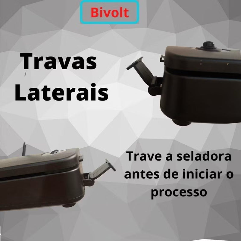 ￼Seladora a vacuo de Alimentos Doméstica Bivolt Hermética