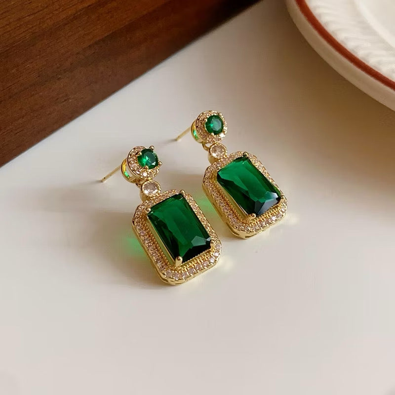 ￼Conjunto De Joias Estilo Americano Europeu Brinco De Diamante Com Colar De Anel De Design, Corrente De Joias Combinando