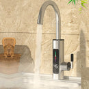 ￼Torneira Elétrica Para Cozinha Banheiro Com Visor de Temperatura Regulagem e Giratória 360° Aço Inoxidável