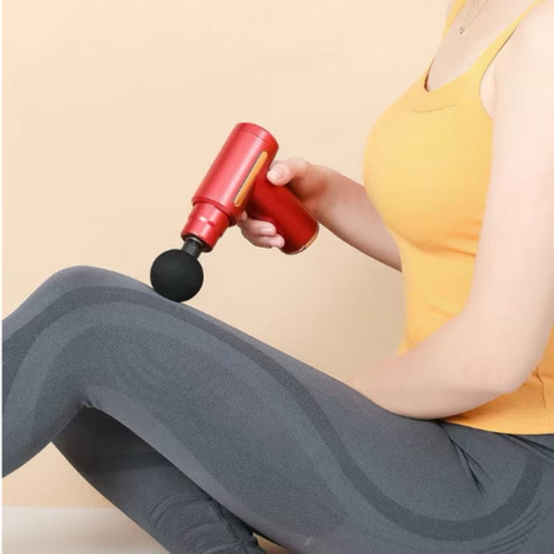 Pistola De Massagem Elétrica Massageador de Tecidos Profundos
