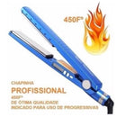 Prancha Chapinha Alisadora Proficional 450°F / 232°C AZUL BIVOLT PRONTA PARA ENVIA