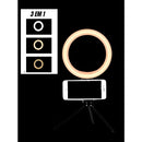 ￼Ring Light De Mesa 6 Polegadas 16cm com Tripé