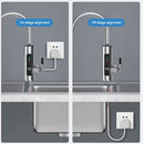 ￼Torneira Elétrica Para Cozinha Banheiro Com Visor de Temperatura Regulagem e Giratória 360° Aço Inoxidável