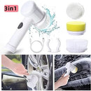 ￼Escova Eletrica de Limpeza Portátil 5 em 1 Sem Fio Limpador Multiuso Pratico Para Cozinha Banheiro Ferramenta