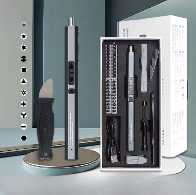 Para Xiaomi KALAIDUN Conjunto De Chave De Fenda Elétrica 12/39/50 Em 1 Kits Portátil USB Recarregável Profissional Repar