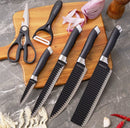 Kit de 6 Facas Churrasco inox cozinha Profissional Antiaderente