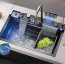 Kit Cuba Cozinha Gourmet Luxo 304 Aço Inox Pia De Cozinha Com Acessórios Conjunto De Torneiras 75X46X21cm