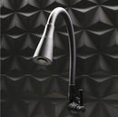 Torneira gormet cozinha parede pia flexível dois jatos preta