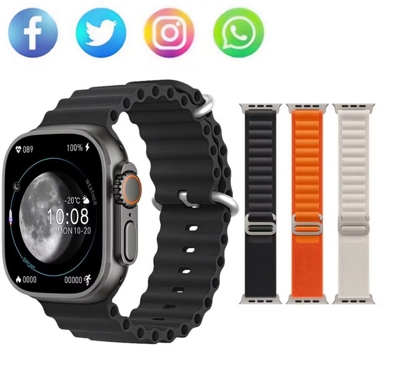 i9 T900 Ultra Max Smart Watch 2.19 Tela HD Função Nfc Monitoramento de Saude