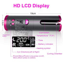 Modelador de cabelo automático sem fio com bateria recarregável de cerâmica embutida Alex