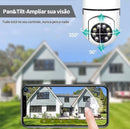 Câmera IP Segurança Doméstica lâmpada inteligente Rotate Auto Tracking Câmera Panorâmica Wireless Wifi PTZ