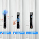 Fechadura Digital Tuya Biométrica Wifi ou Bluetooth Universal Fechadura de Sobrepor Digital X2 Inteligente Biometria Senha Português Disponível Bluetooth Fechadura Smart Pilhas AAA Airbnb Gerenciador Usuário