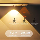 3 Cores Regulável Led Luminária USB Recarregável Lâmpada Sensor De Movimento Luz para cozinha e Sala