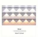 3 Cores Regulável Led Luminária USB Recarregável Lâmpada Sensor De Movimento Luz para cozinha e Sala