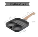Frigideira Antiaderente Hyllis 3 em 1 com Divisórias