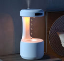 Umidificador De Ar Difusor Anti Gravidade Gotas De Água Que Sobe Aromatizador Com Relógio Led Bivolt