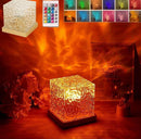 Luz Nocturna de Ondulação de Água Aurora USB 16 Cores LED com Controle Remoto para Presente de Natal