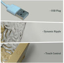 Luz Nocturna de Ondulação de Água Aurora USB 16 Cores LED com Controle Remoto para Presente de Natal